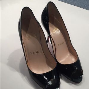 Christian Louboutin black patent leather